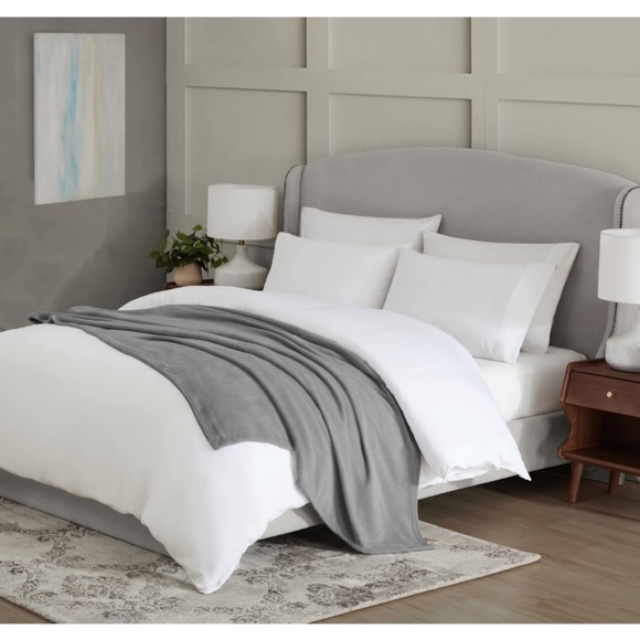 U.S. Polo Assn. Oversized Lightweight Throw Blanket for Bed/Sofa -Grey- - Picture 10 of 10